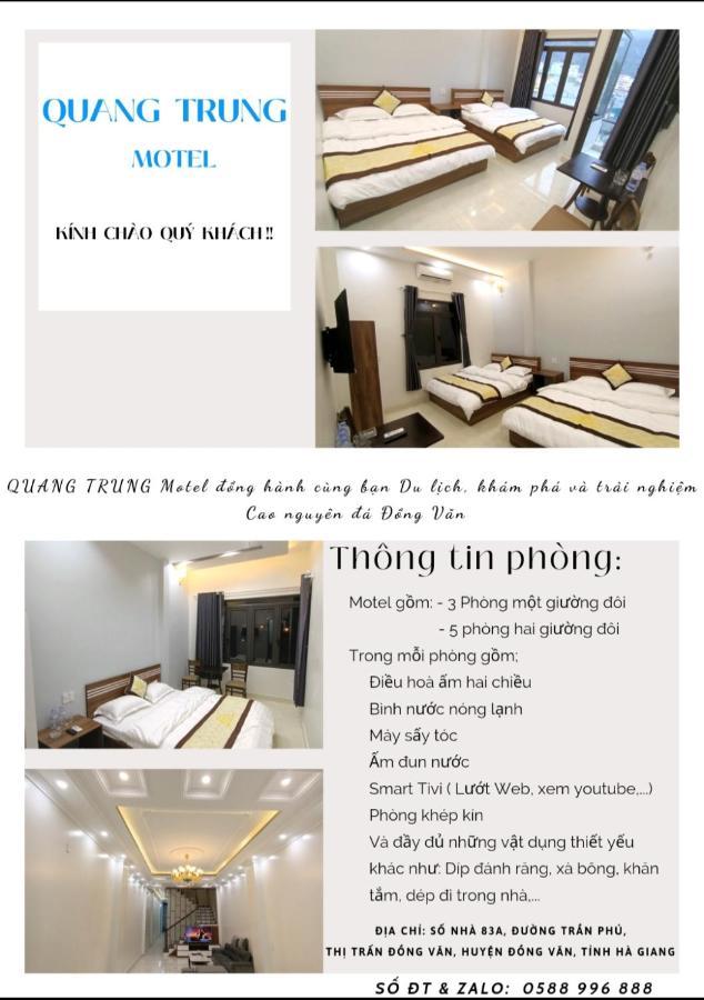 Nha Nghi Quang Trung Appartement Dong Van  Buitenkant foto